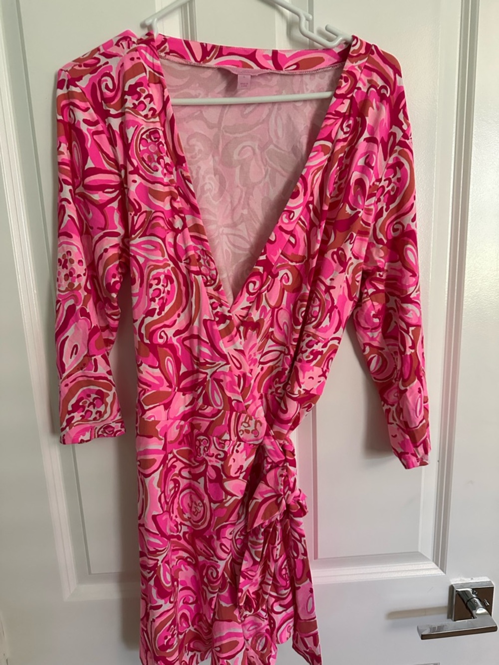 Lilly Pulitzer Pink & Fuchsia Floral Wrap Romper